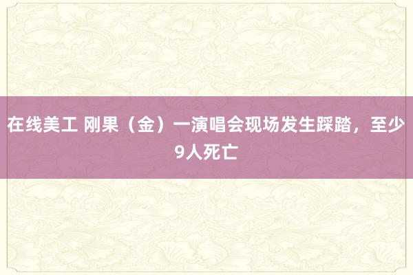 在线美工 刚果（金）一演唱会现场发生踩踏，至少9人死亡